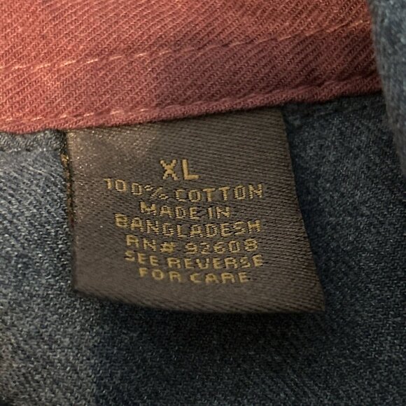 Big Sky Outfitters Shirt Men’s Size XL Gray Long Sleeve Button Up Cotton NEW - Picture 7 of 8